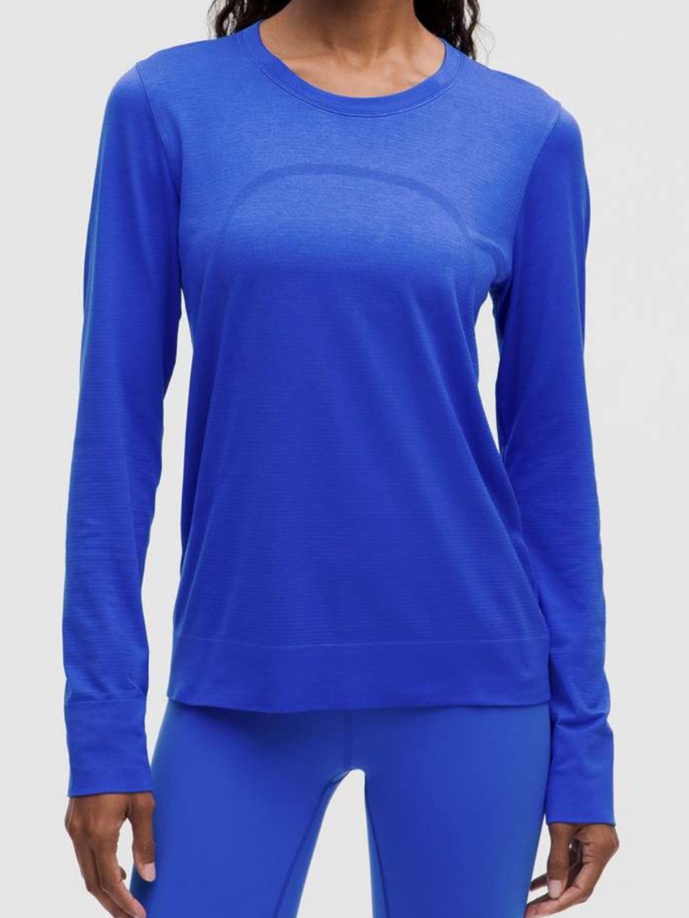 Lululemon Swiftly Relaxed Long‎ Sleeve clubhouse Blue Size 14 NWT